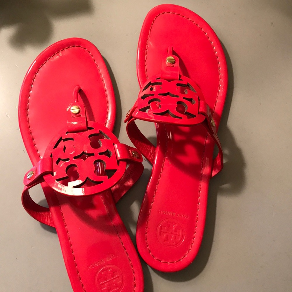 patten red Tory Burch sandals